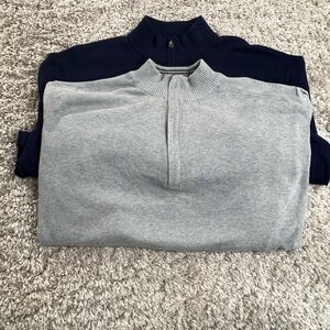 Cutter & Buck Gray/blue Zip-Up Men's Sweater lot of 2